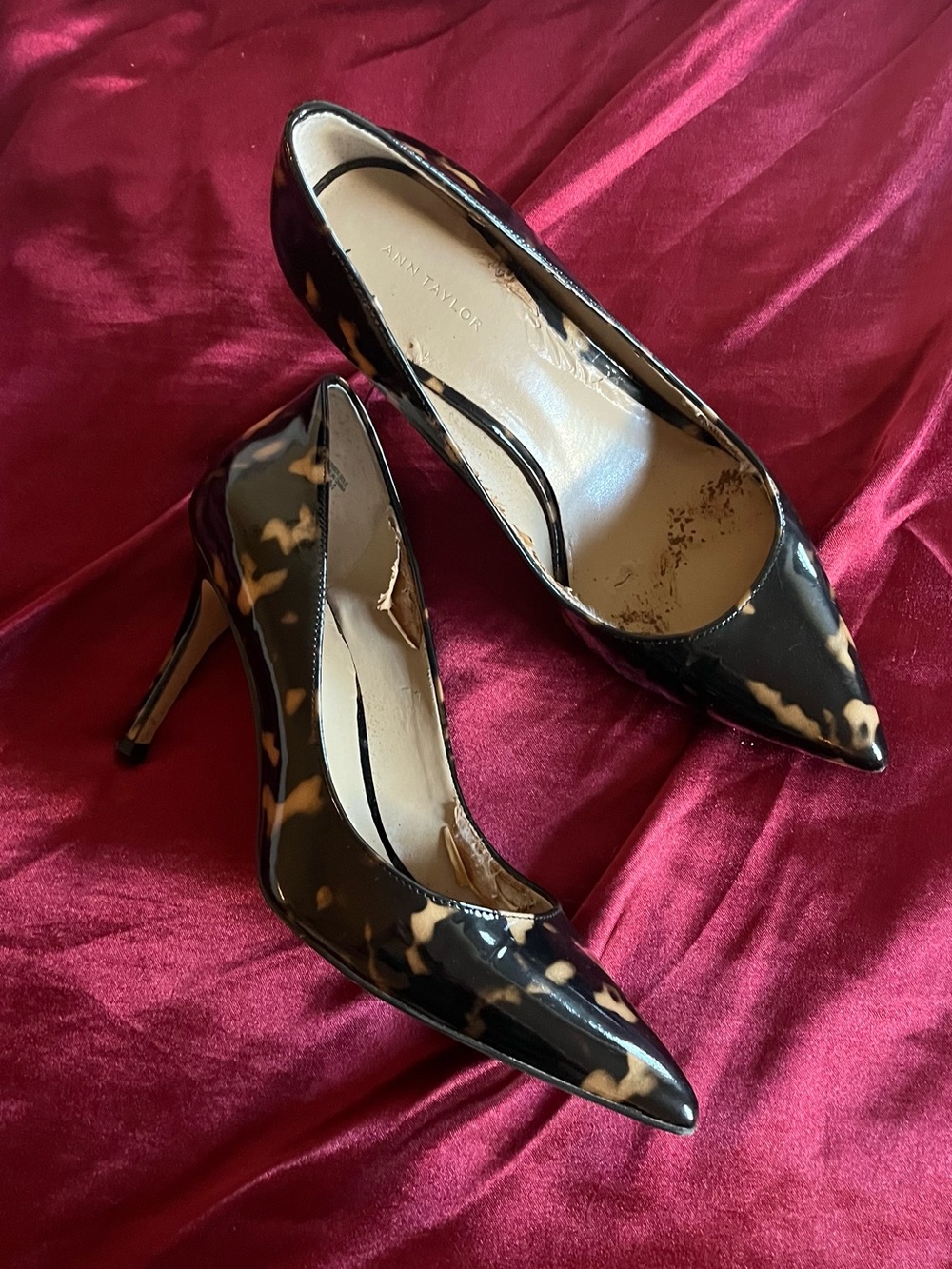 Patent Tortoiseshell Heel